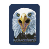 MassachusettsEagle Up Close Magneet (Verticaal)
