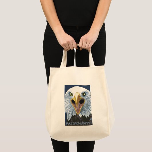 MassachusettsEagle Up Close Tote Bag (Voorkant (product))