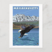 MassachusettsEagle Vist Briefkaart (Voorkant)