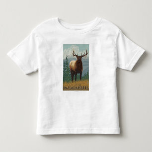 MassachusettsElk Scene Kinder Shirts