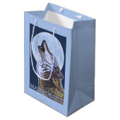 MassachusettsHowling Wolf Medium Cadeauzakje (Voorkant Gekanteld)