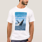 MassachusettsHumpback Whale Scene T-shirt (Voorkant)