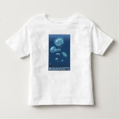 MassachusettsJellyfish Scene Kinder Shirts (Voorkant)