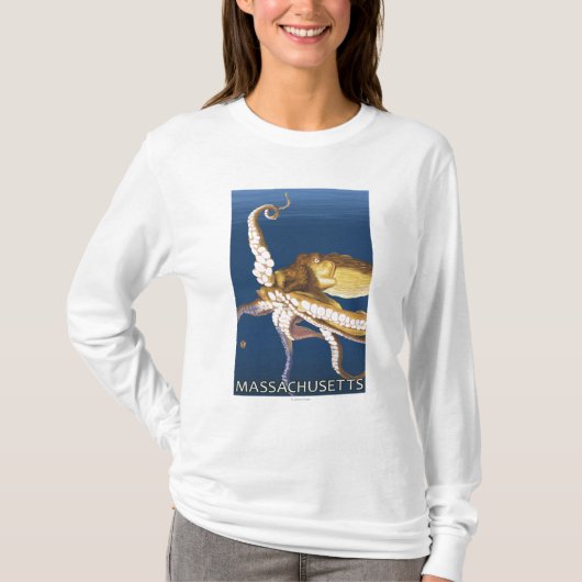 MassachusettsOctopus Scene T-shirt (Voorkant)