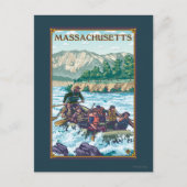 MassachusettsRiver Rafting Scene Briefkaart (Voorkant)
