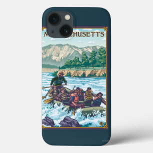 MassachusettsRiver Rafting Scene iPhone 13 Hoesje
