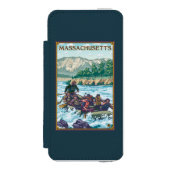 MassachusettsRiver Rafting Scene Incipio iPhone Portemonnee Hoesje (Voorkant Agenda)