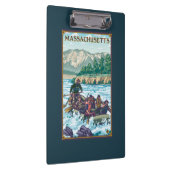 MassachusettsRiver Rafting Scene Klembord (Rechts)