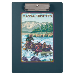 MassachusettsRiver Rafting Scene Klembord