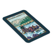 MassachusettsRiver Rafting Scene Magneet (Rechterzijde)