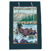 MassachusettsRiver Rafting Scene Medium Cadeauzakje (Voorkant)