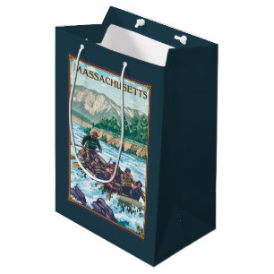 MassachusettsRiver Rafting Scene Medium Cadeauzakje