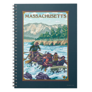 MassachusettsRiver Rafting Scene Notitieboek