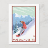 MassachusettsSnowboarder Scene Briefkaart (Voorkant)