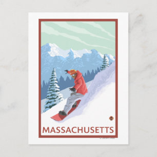 MassachusettsSnowboarder Scene Briefkaart