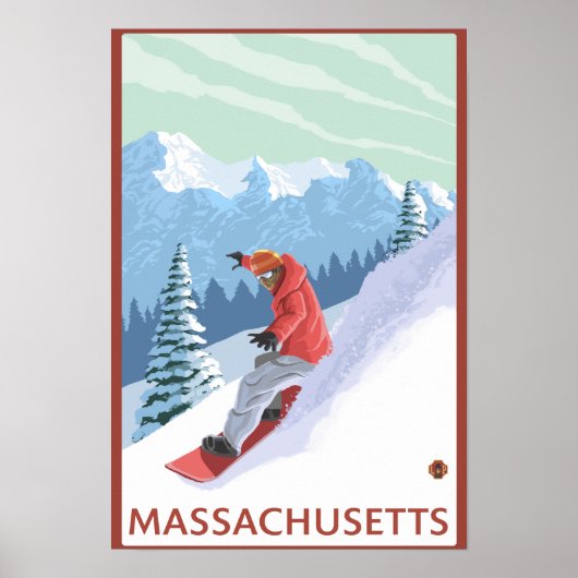 MassachusettsSnowboarder Scene Poster (Voorkant)