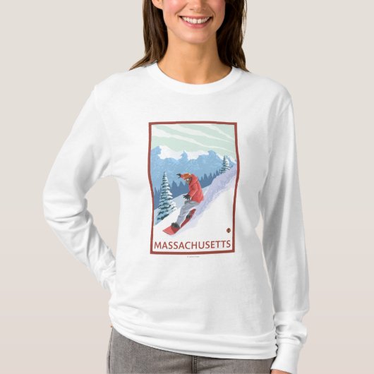 MassachusettsSnowboarder Scene T-shirt (Voorkant)