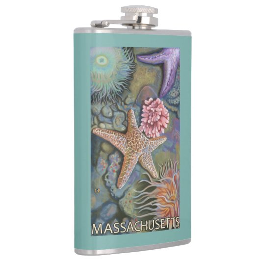 MassachusettsTidepool Scene Heupfles (Rechts)