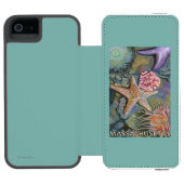 MassachusettsTidepool Scene Incipio iPhone Portemonnee Hoesje (Agenda Open)