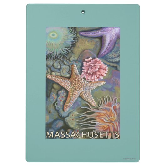 MassachusettsTidepool Scene Klembord (Achterkant)