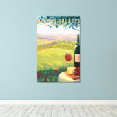 MassachusettsWine Country Scene Canvas Afdruk (Insitu (Houten vloer))
