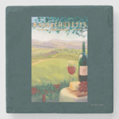 MassachusettsWine Country Scene Stenen Onderzetter (Voorkant)