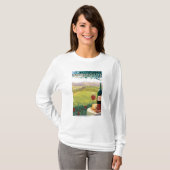 MassachusettsWine Country Scene T-shirt (Voorkant volledig)