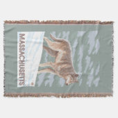 MassachusettsWolf Scene Deken (Voorkant)