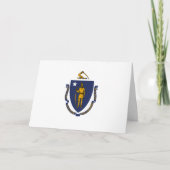 Massachusite Flag, Flag of Massachusetts Kaart (Voorkant)