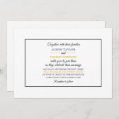 Massachusite vlag, vlag van Massachusetts bruiloft Kaart (Voorkant / Achterkant)