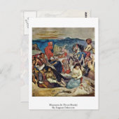 Massacre at Chios (onderzoek) van Eugene Delacroix Briefkaart (Voorkant / Achterkant)
