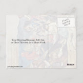 Massacre at Chios (onderzoek) van Eugene Delacroix Briefkaart (Achterkant)