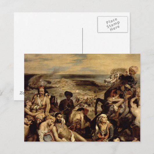 Massacre in Chios Briefkaart (Voorkant / Achterkant)