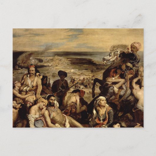 Massacre in Chios Briefkaart (Voorkant)