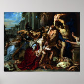 Massacre of the Innocents by Peter Paul Rubens Poster (Voorkant)