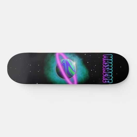 Massacre: planet Slime Skateboard Deck (Horizontaal)