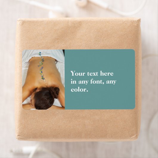 Massaetiket wolsteen etiket (Insitu)