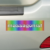 Massage 1 bumpersticker (Op auto)