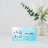 Massage | Acupunctie Holistische geneeskunde Visitekaartje (Staand voorkant)