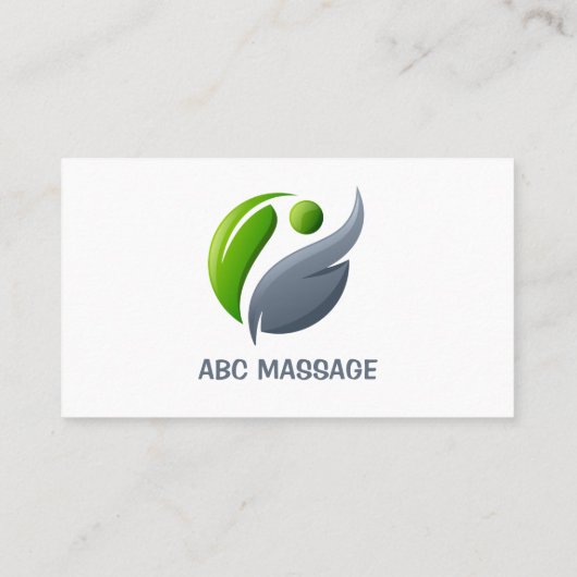 MASSAGE Alternatief holistisch integratief Visitekaartje (Achterkant)