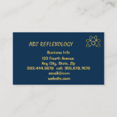 MASSAGE Alternatieve holistische REFLEXOLOGIE Visitekaartje (Voorkant)