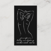 Massage bloeddruk zwarte bloedlichaampjes visitekaartje (Voorkant)