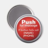 Massage_Button magneet (Voorkant / Achterkant)
