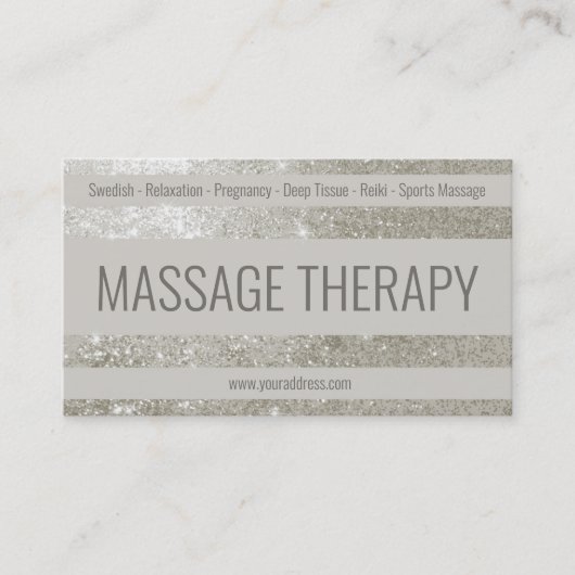 Massage Chiropractie Diep Weefsel Reiki Spa Center Visitekaartje (Voorkant)