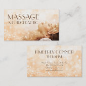 Massage Chiropractie Lichaam & Ziel Therapie Spark Visitekaartje (Voorkant / Achterkant)