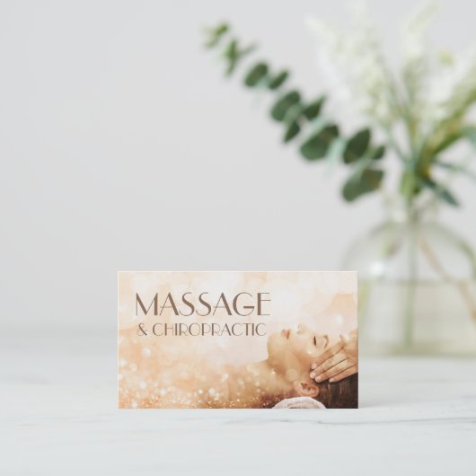 Massage Chiropractie Lichaam & Ziel Therapie Spark Visitekaartje (Staand voorkant)