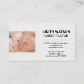Massage Chiropractor Sessie Visitekaartje (Voorkant)