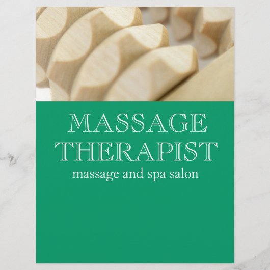 Massage en therapeut flyer (Voorkant)