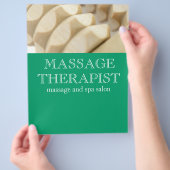 Massage en therapeut flyer (Hand)
