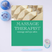 Massage en therapeut flyer (Enkel)
